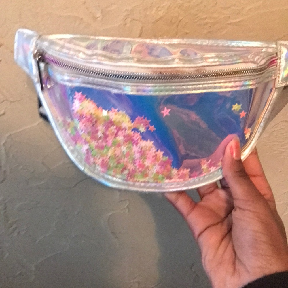 Holographic girls fanny pack from the children’s place